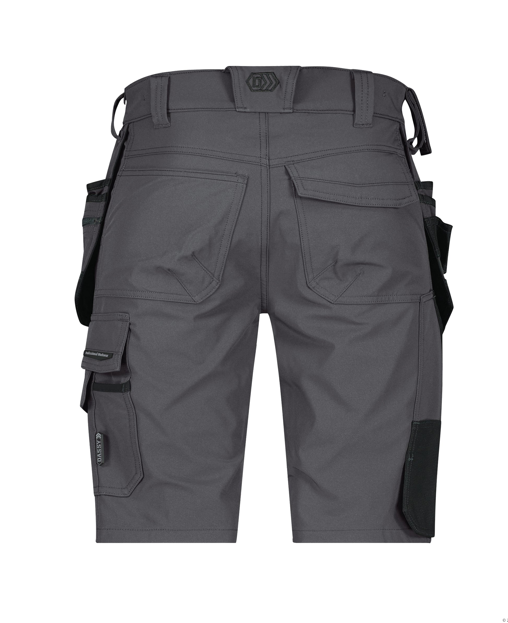 DASSY Aurax Stretch-Arbeitsshorts mit Holstertaschen Herren – 210 g/m² - Arbeitsklamotte