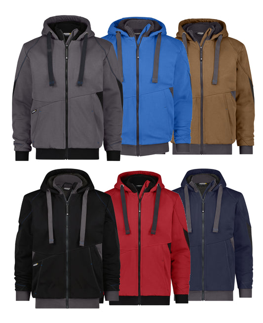 DASSY Pulse Sweatshirt-Jacke Herren - 290 g/m² - Arbeitsklamotte