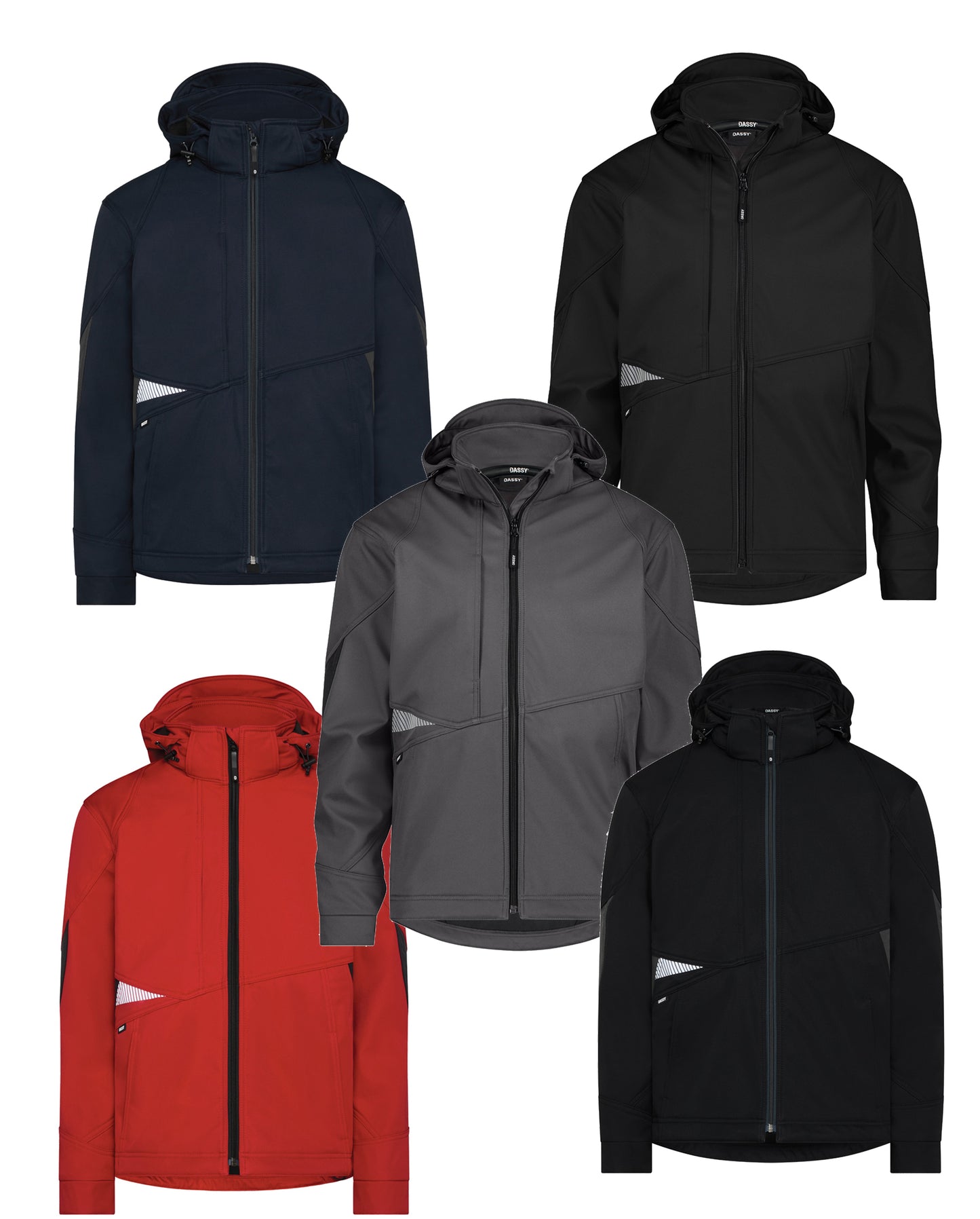 DASSY Gravity Next Softshell-Jacke Damen- 280 g/m² - Arbeitsklamotte