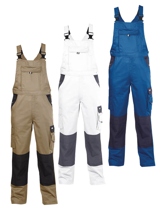 DASSY Versailles Latzhose mit Kniepolstertaschen Herren - 245 g/m² - Arbeitsklamotte