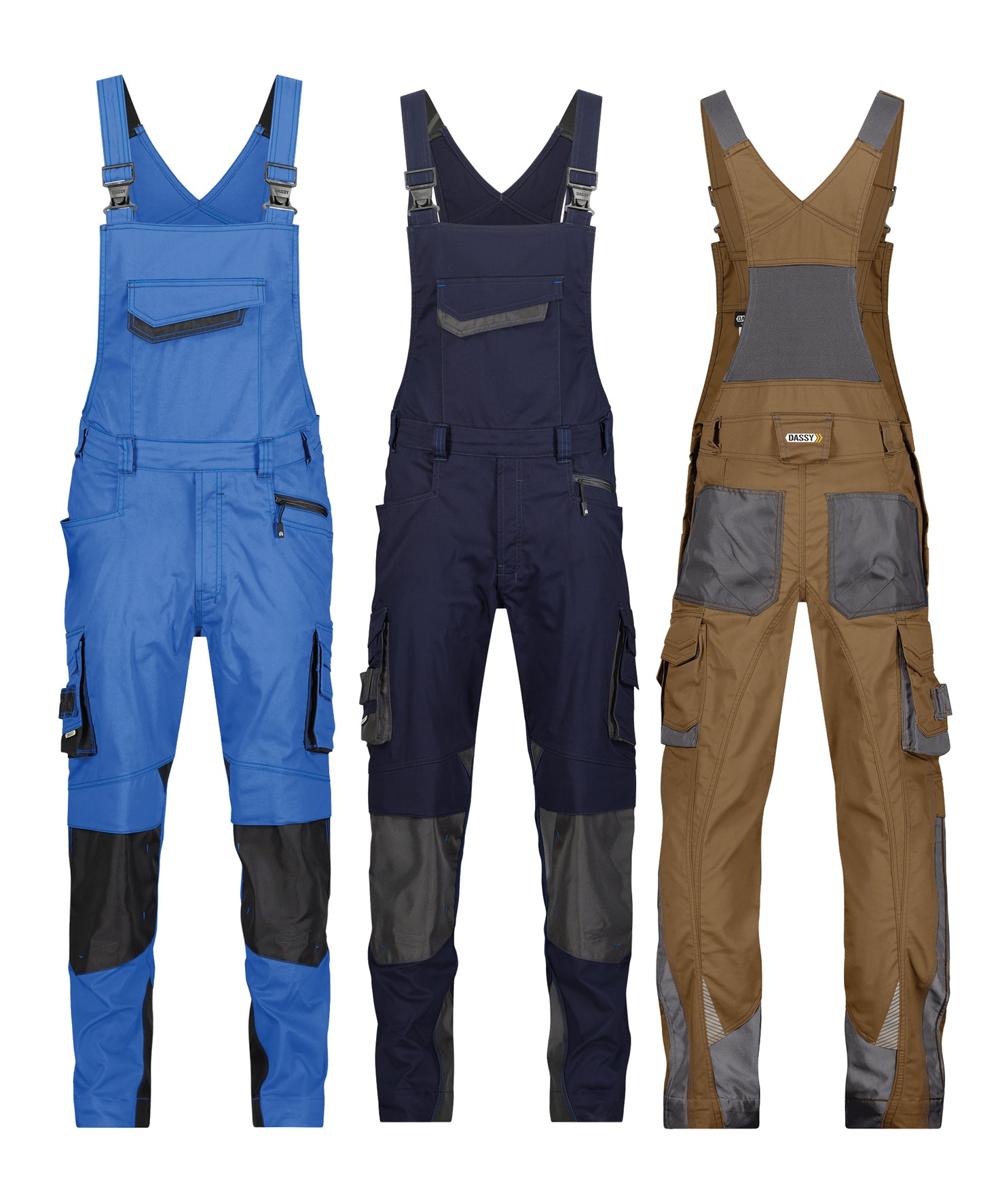 DASSY Voltic Latzhose mit Kniepolstertaschen Herren - 250 g/m²