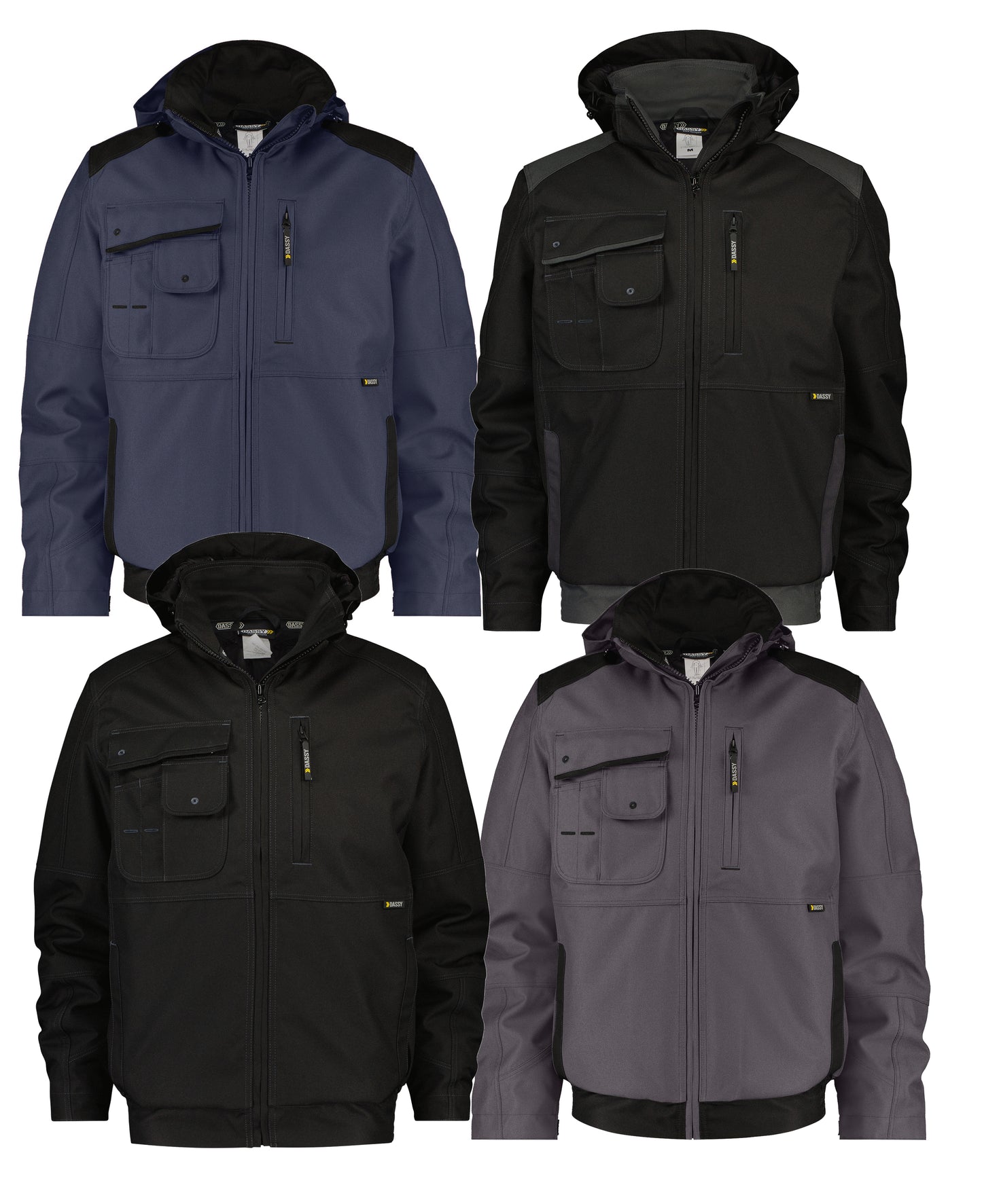 DASSY Austin Canvas Winterjacke Herren – 240 g/m² - Arbeitsklamotte