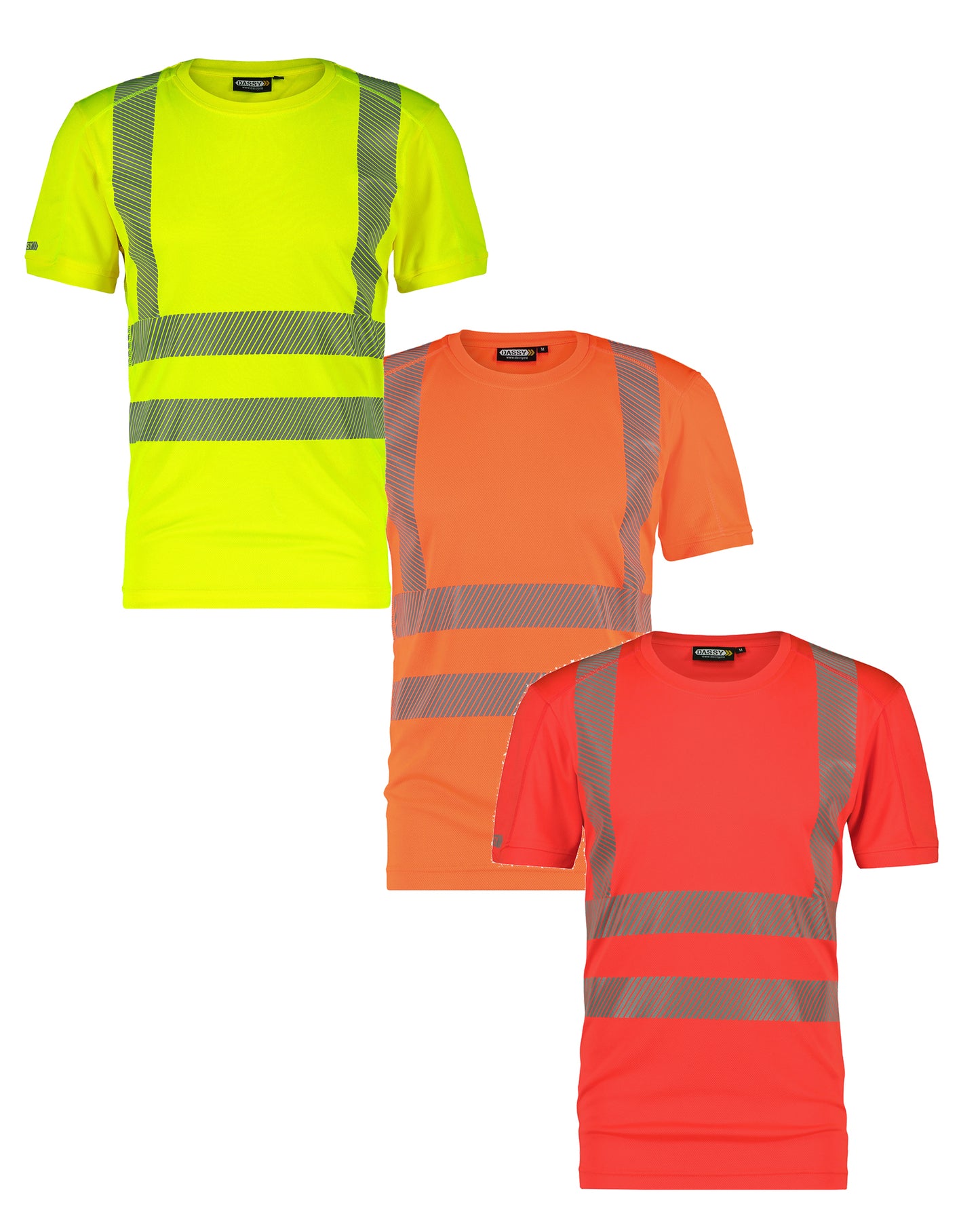 DASSY Carter Warnschutz T-Shirt mit UV-Schutz Herren – 150 g/m²