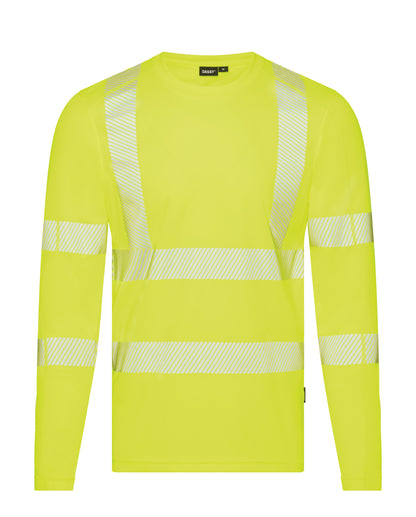 DASSY Carterville Warnschutz UV T-Shirt mit langen Ärmeln Herren – 150 g/m²
