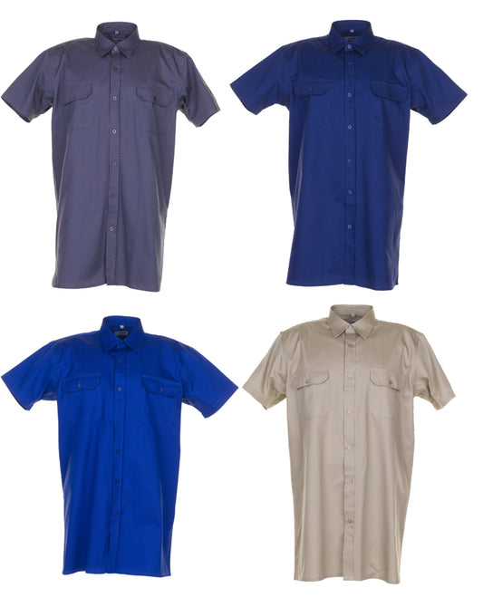 Planam Kurzarm-Hemd Herren aus Baumwolle – 200 g/m² - Arbeitsklamotte