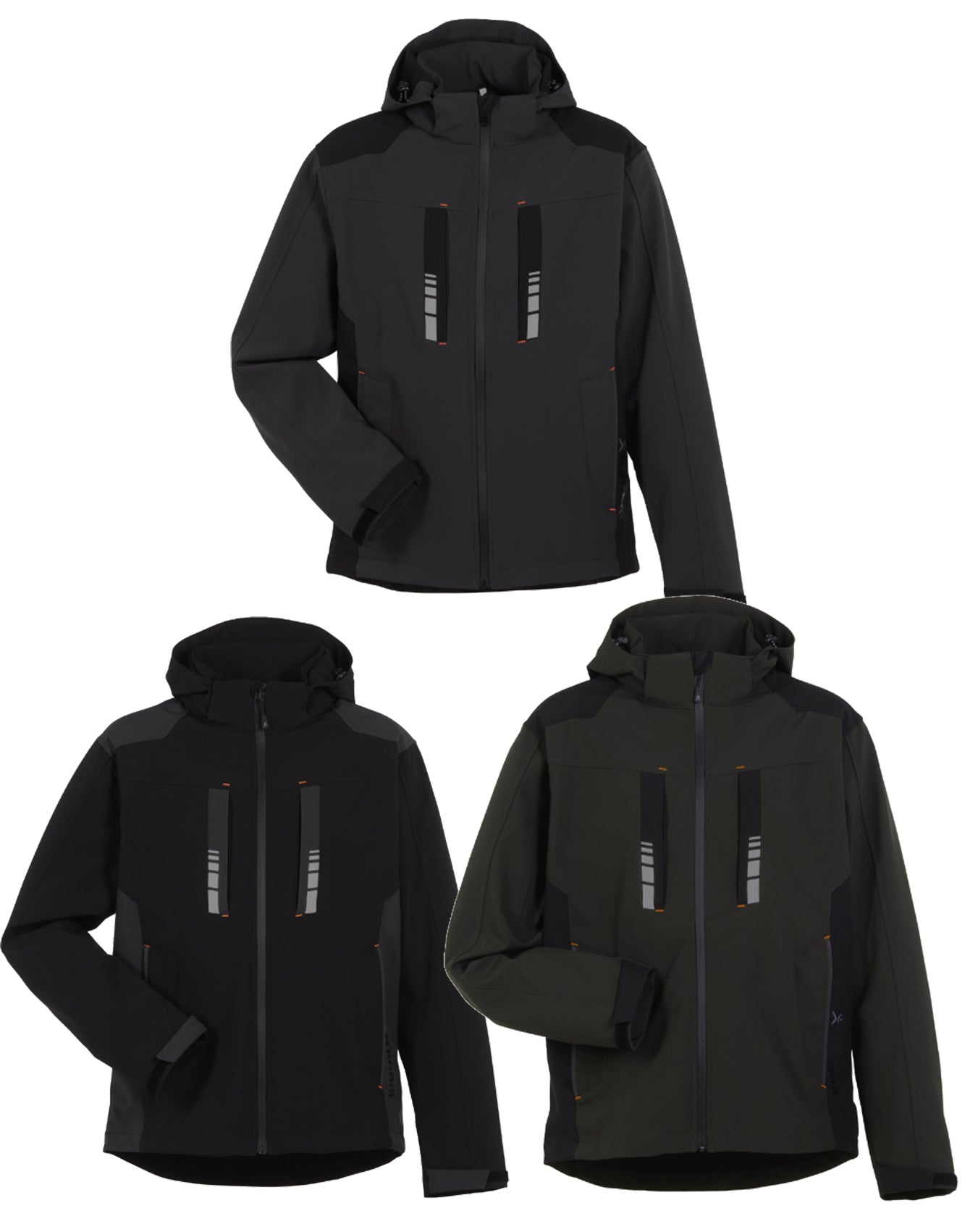 Planam Moto winddichte Softshelljacke Herren - Arbeitsklamotte