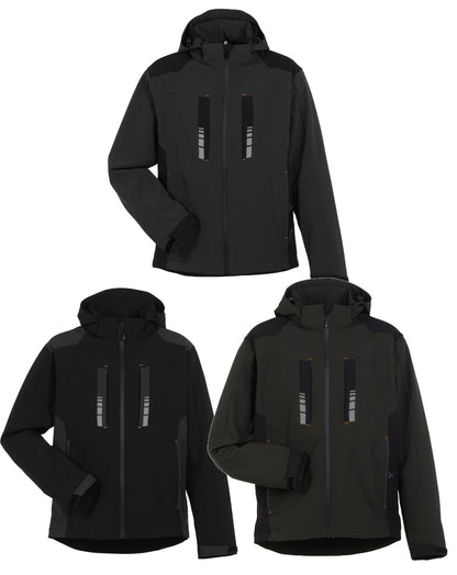 Planam Moto winddichte Softshelljacke Herren - Arbeitsklamotte