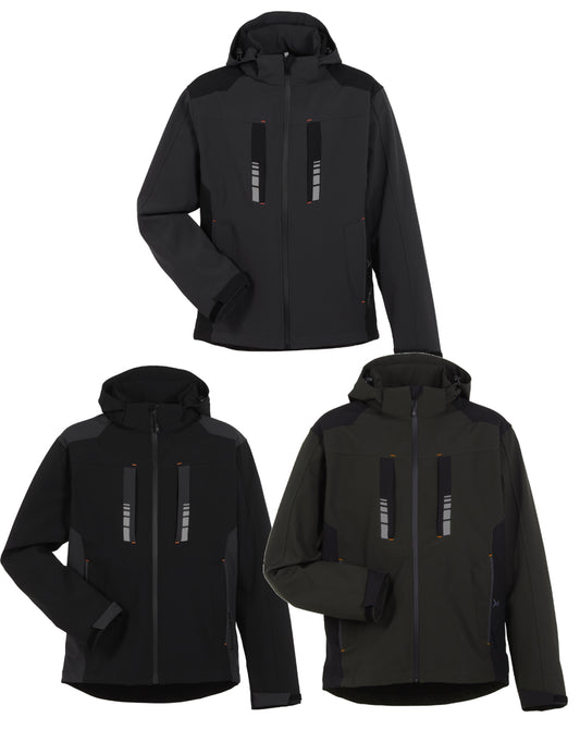 Planam Moto winddichte Softshelljacke Herren - Arbeitsklamotte