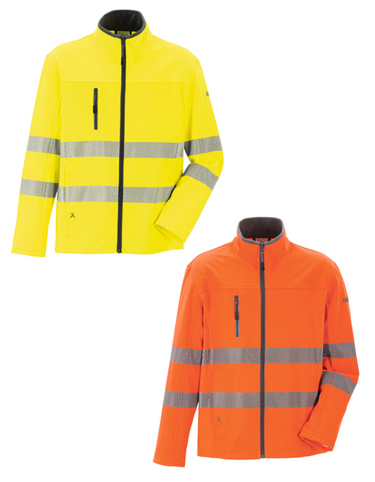 Planam Norit Warnschutz Pure Softshelljacke Herren –260 g/m² - Arbeitsklamotte