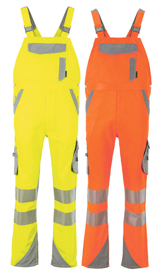 Planam Norit Warnschutz Latzhose Herren – 245 g/m² - Arbeitsklamotte